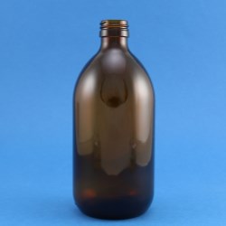 500ml Alpha Amber Glass Bottle 28mm Neck